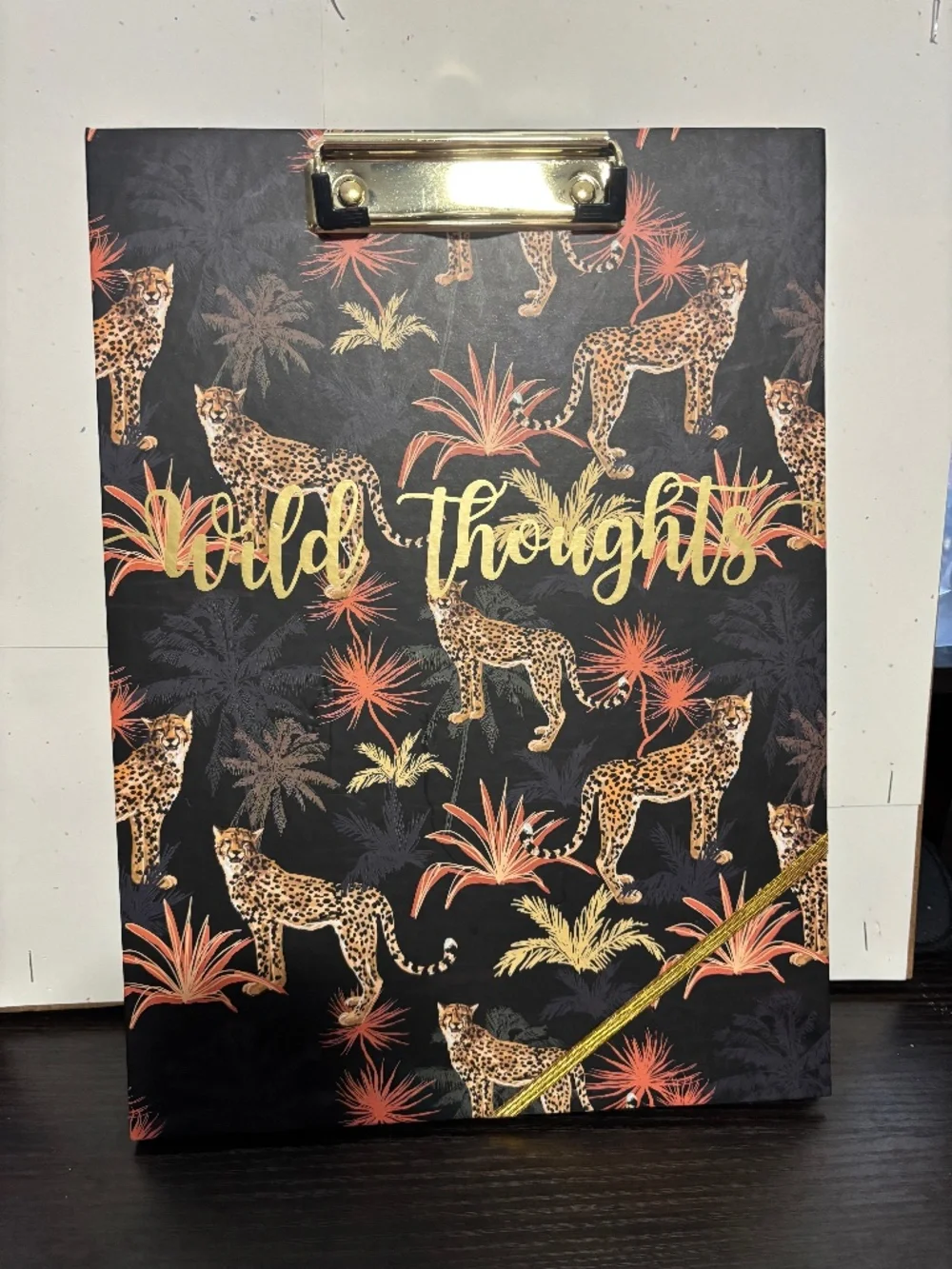 Wild Thoughts Cheetah Clipboard and Notepad